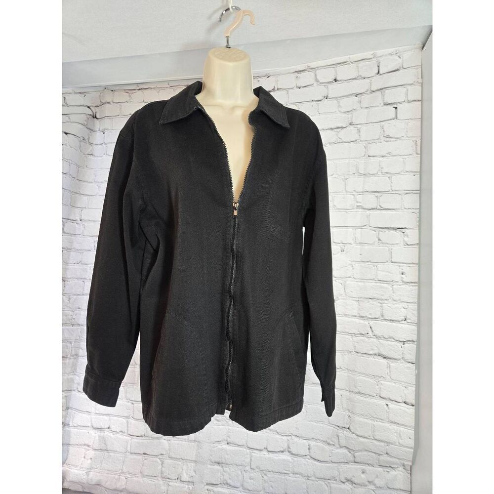 Poetic License Womens Size Medium Black Denim Jacket